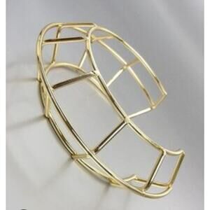 Bansri Gold Cage Bangle Bracelet New